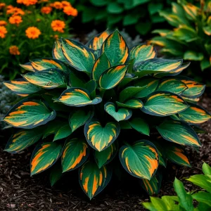 Хоста Бархатный Полог купить по цене от 560р. в интернет-магазине «Посадика» с доставкой почтой в в Саяногорске и по всей России – [изображение №1].